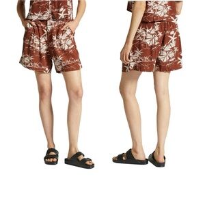 NWT Brixton Riviera  Sepia Umbrella Tropical Casual Beach Vacation Shorts SZ S